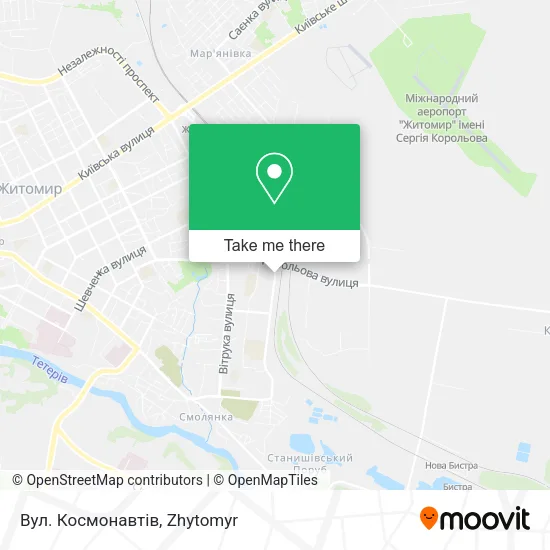 Карта Вул. Космонавтів