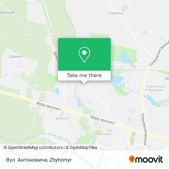 Вул. Антоновича map