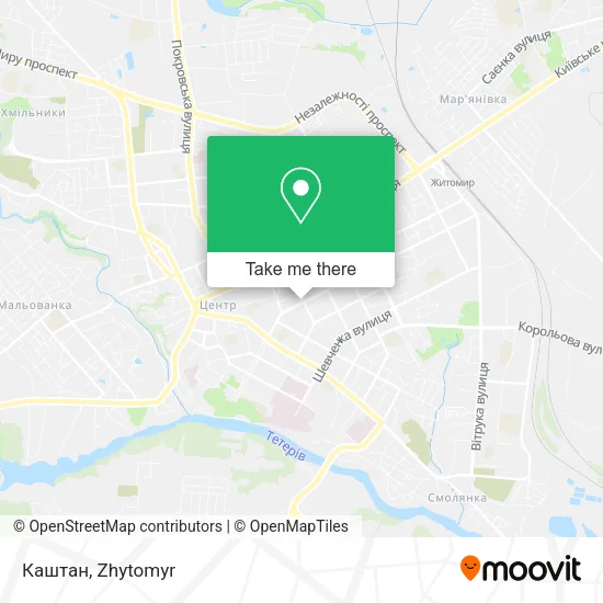 Карта Каштан
