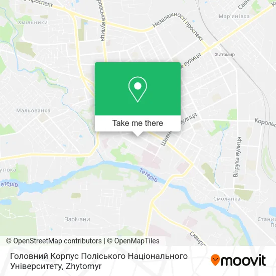 Карта Головний Корпус Поліського Національного Університету
