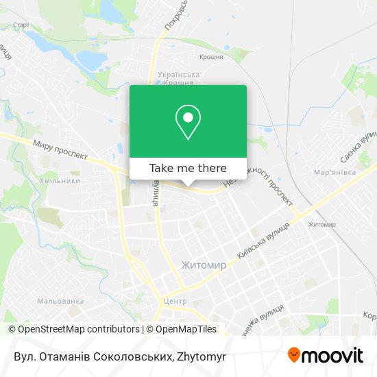 Вул. Отаманів Соколовських map