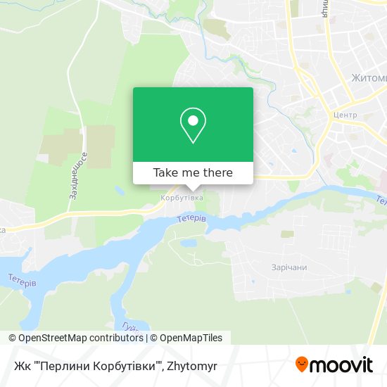 Карта Жк ""Перлини Корбутівки""