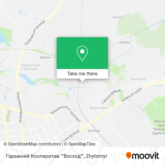 Гаражний Кооператив ""Восход"" map