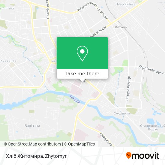 Хліб Житомира map