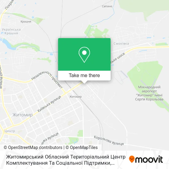 Карта Житомирський Обласний Територіальний Центр Комплектування Та Соціальної Підтримки