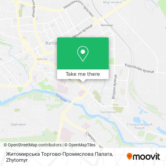 Житомирська Торгово-Промислова Палата map