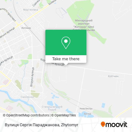 Карта Вулиця Сергія Параджанова