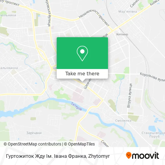 Карта Гуртожиток Жду Ім. Івана Франка