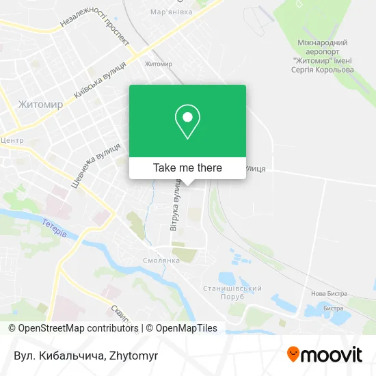 Вул. Кибальчича map