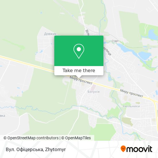 Вул. Офіцерська map