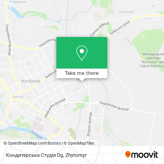 Карта Кондитерська Студія Dg