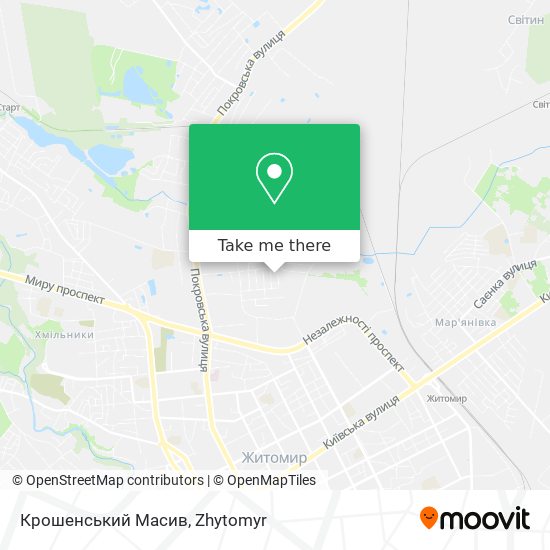 Крошенський Масив map