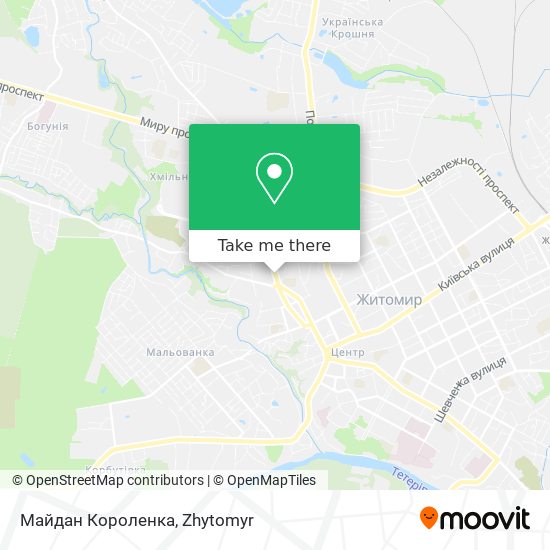 Майдан Короленка map