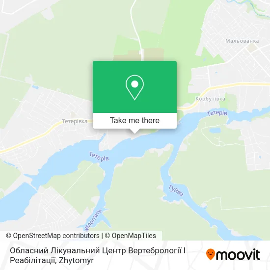 Карта Обласний Лікувальний Центр Вертебрології І Реабілітації