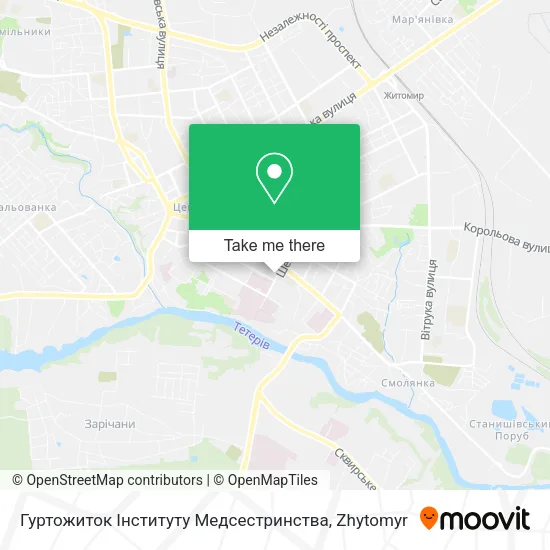 Карта Гуртожиток Інституту Медсестринства