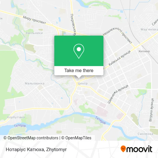Карта Нотаріус Катюха