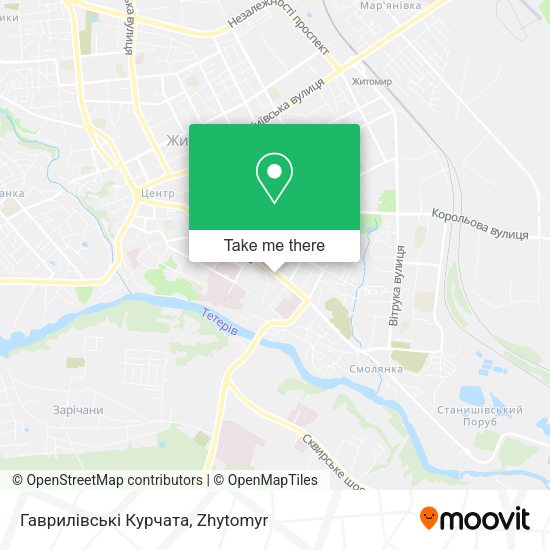 Карта Гаврилівські Курчата