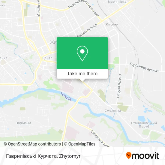 Карта Гаврилівські Курчата