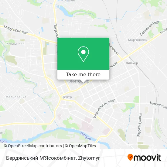 Карта Бердянський М'Ясокомбінат