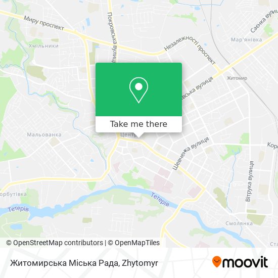 Житомирська Міська Рада map