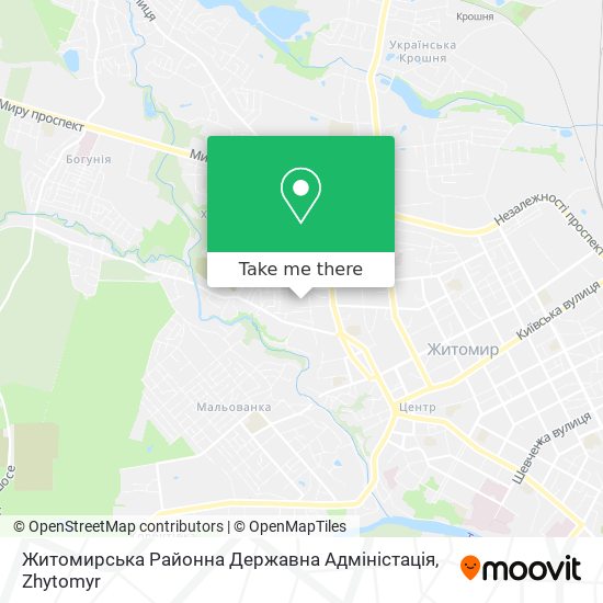 Житомирська Районна Державна Адміністація map