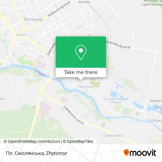 Пл. Смолянська map