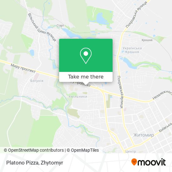 Platono Pizza map