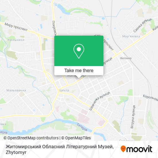 Житомирський Обласний Літературний Музей map