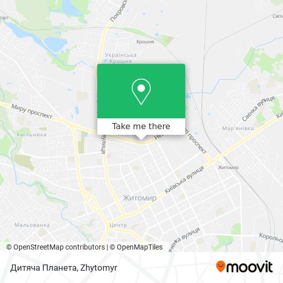 Дитяча Планета map