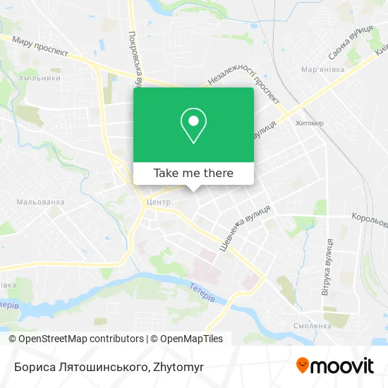 Карта Бориса Лятошинського