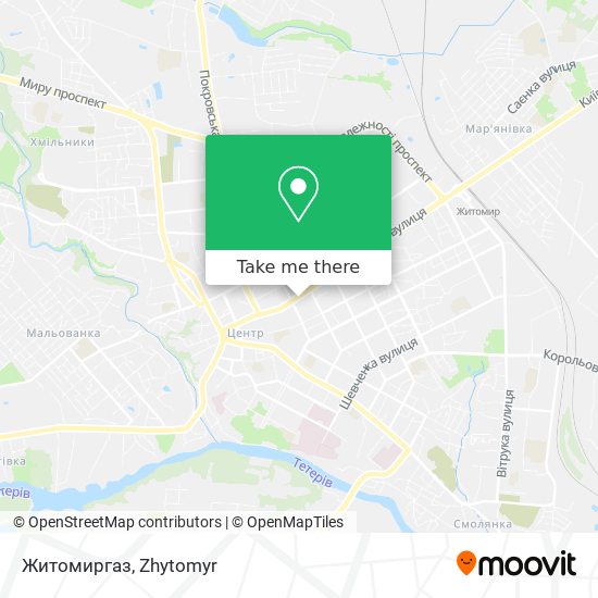 Житомиргаз map