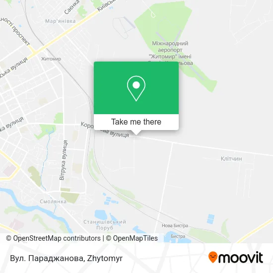 Карта Вул. Параджанова
