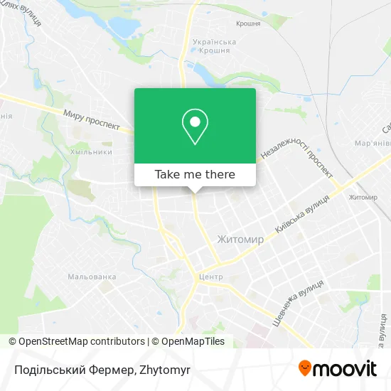 Карта Подільський Фермер