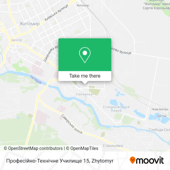 Карта Професійно-Технічне Училище 15