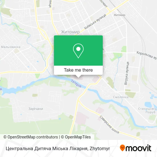 Карта Центральна Дитяча Міська Лікарня