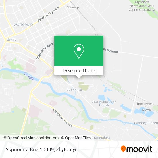 Укрпошта Впз 10009 map