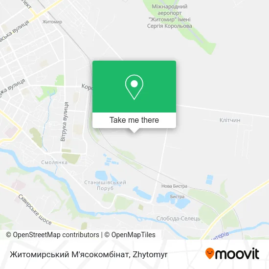 Карта Житомирський М'ясокомбінат