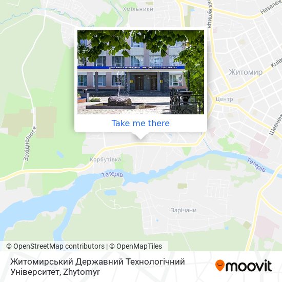 Житомирський Державний Технологічний Університет map