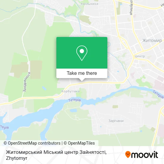 Карта Житомирський Міський центр Зайнятості