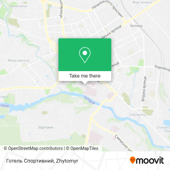Карта Готель Спортивний