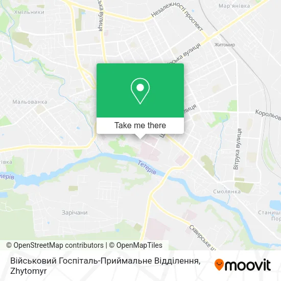 Карта Військовий Госпіталь-Приймальне Відділення
