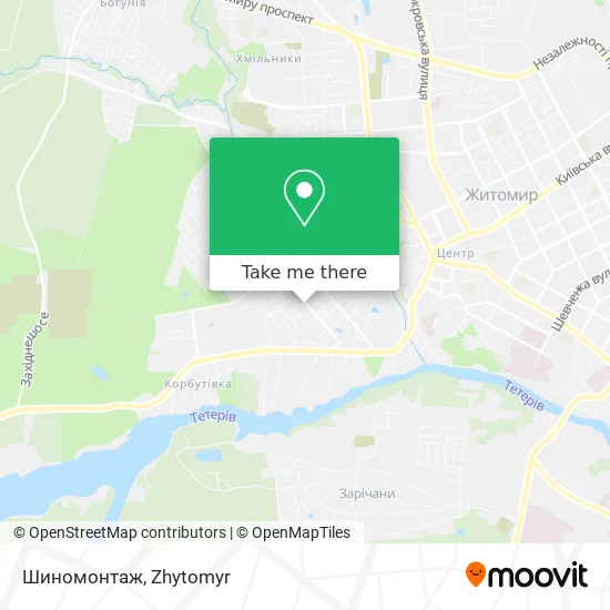 Карта Шиномонтаж