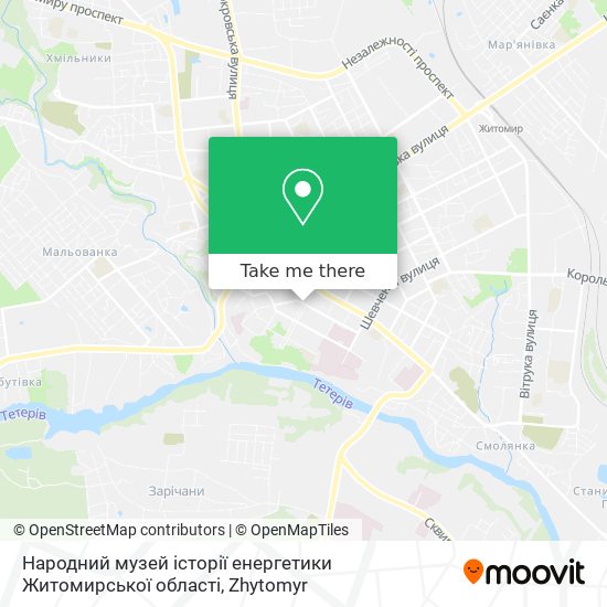 Народний музей історії енергетики Житомирської області map