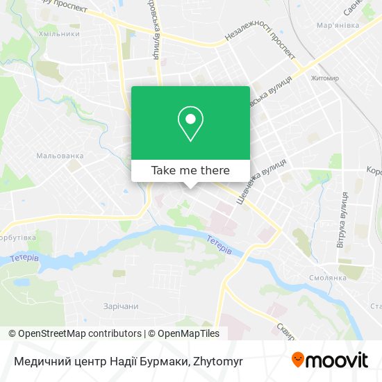 Медичний центр Надії Бурмаки map