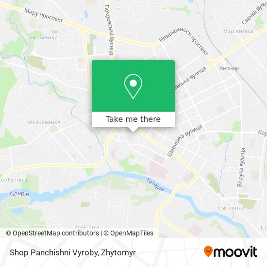 Shop Panchishni Vyroby map