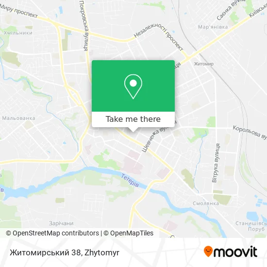 Карта Житомирський 38