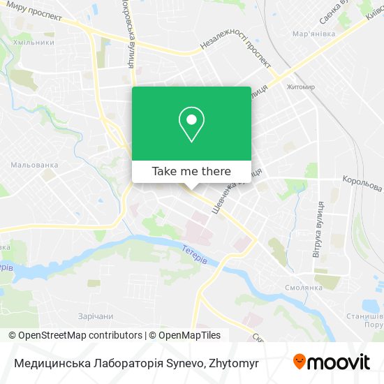 Медицинська Лабораторія Synevo map