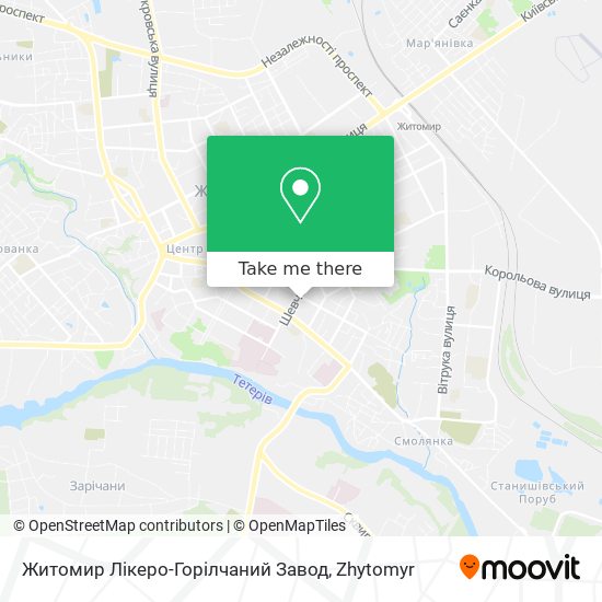 Житомир Лікеро-Горілчаний Завод map