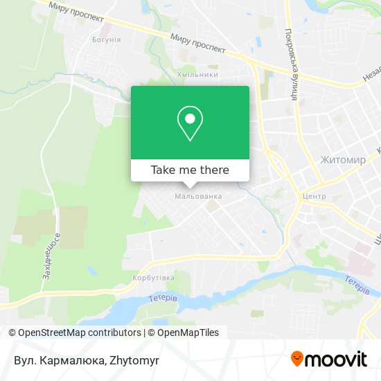 Вул. Кармалюка map