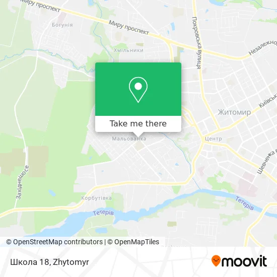 Карта Школа 18